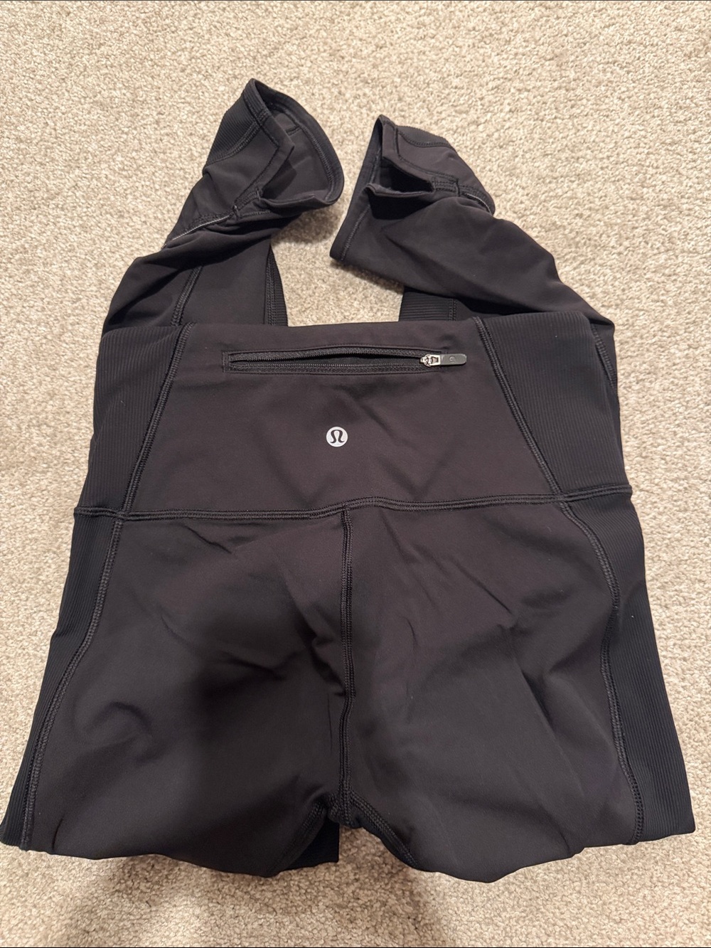 lululemon athletica Black High-Rise Leggings with Zip Pocket